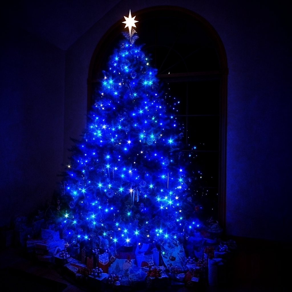 Instalatie Rola Albastru 50m, 500 led, Rezistenta la precipitatii IP44