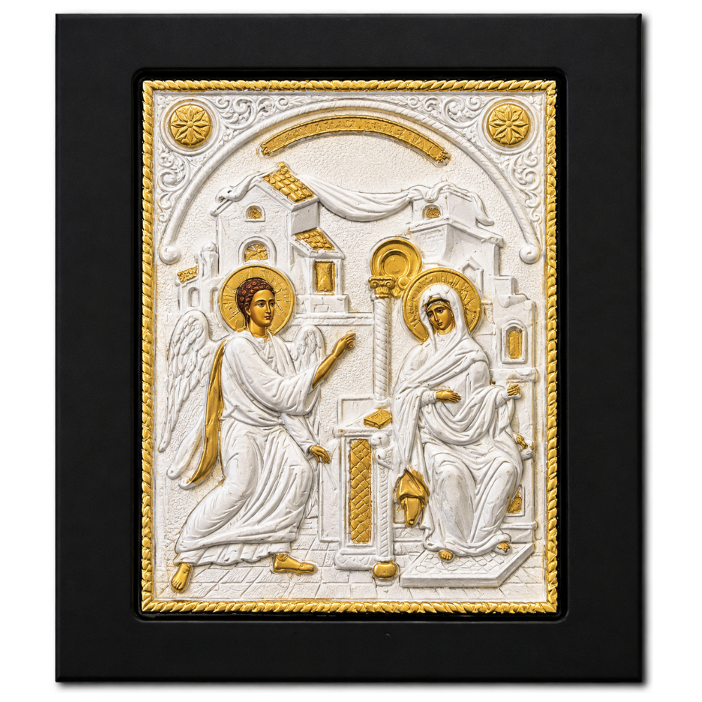 Icoana Bunei Vestiri, Lucrata manual pe lemn de Mahon, Import Athos