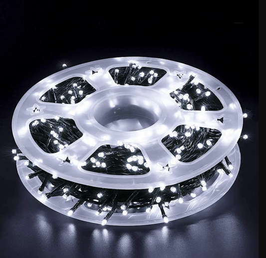 Instalatie Rola Alb Rece 100m, 1000 led, Rezistenta la precipitatii IP44