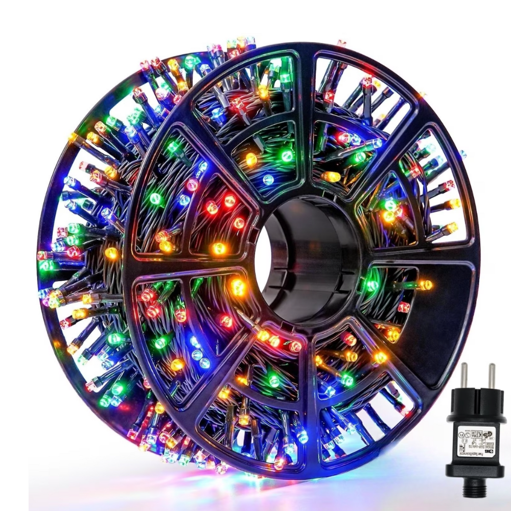 Instalatie Rola Alb Rece 100m, 1000 led, Rezistenta la precipitatii IP44