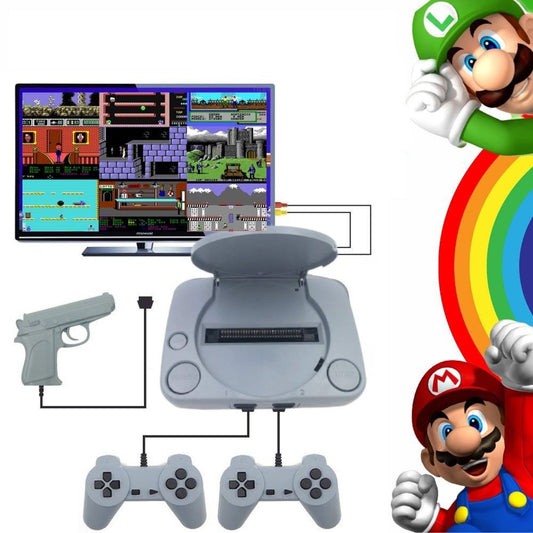 Consola jocuri retro Super Mario cu 2 controllere, pistol si adaptor TV