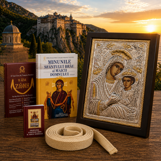 Icoana Maicii Domnului impreuna cu Sfantul Brau de la Vatoped, Paraclisul Sfantului Brad si Minunile Sfantului Brau