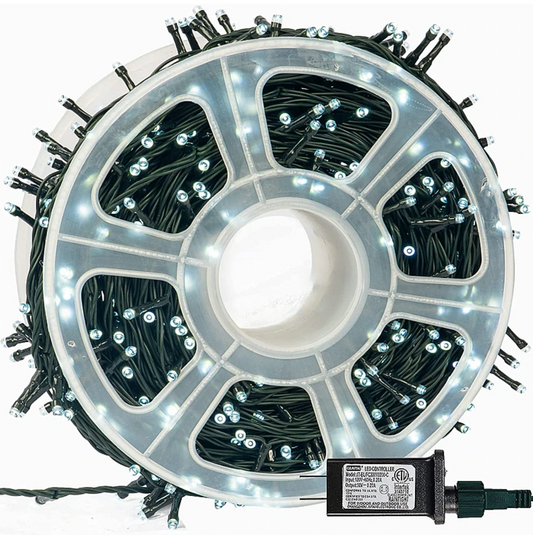 Instalatie Rola Alb Rece 100m, 1000 led, Rezistenta la precipitatii IP44