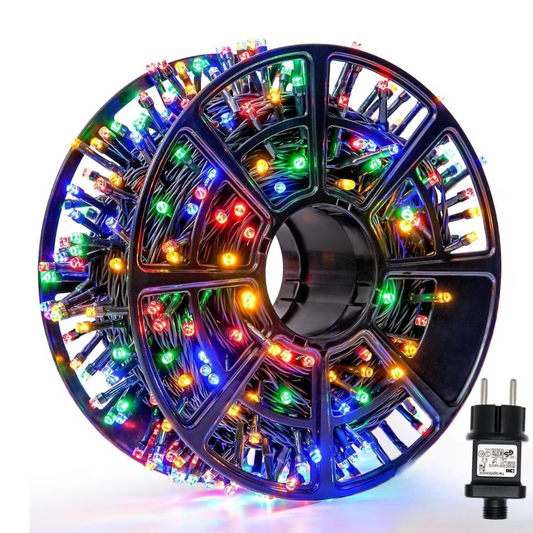Instalatie Rola Multicolor 100m, 1000 led, Rezistenta la precipitatii IP44