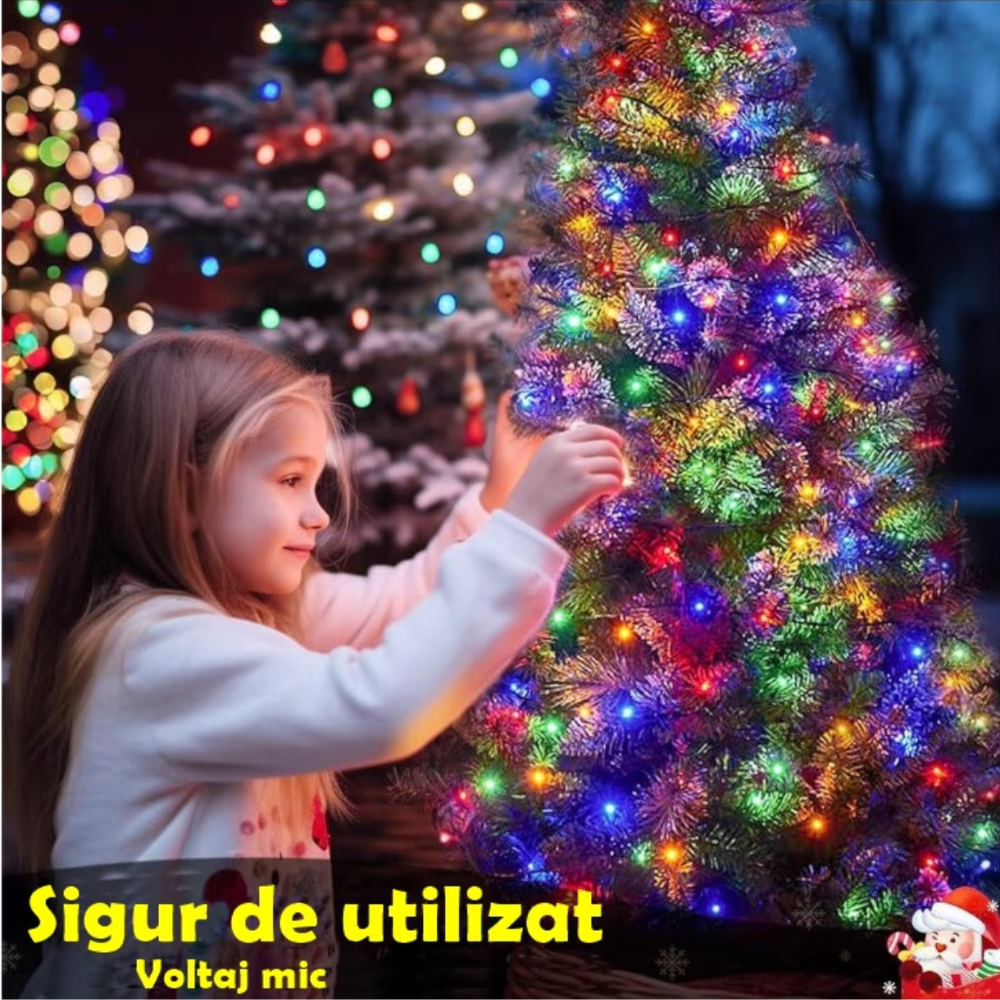 Instalatie Rola Multicolor 100m, 1000 led, Rezistenta la precipitatii IP44